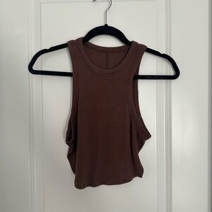 Lululemon high neck crop tank